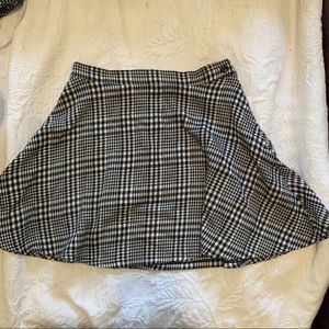 American Apparel Houndstooth soft cotton skirt